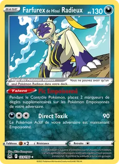 Carte Farfurex de Hisui Radieux 123/196 – Origine Perdue