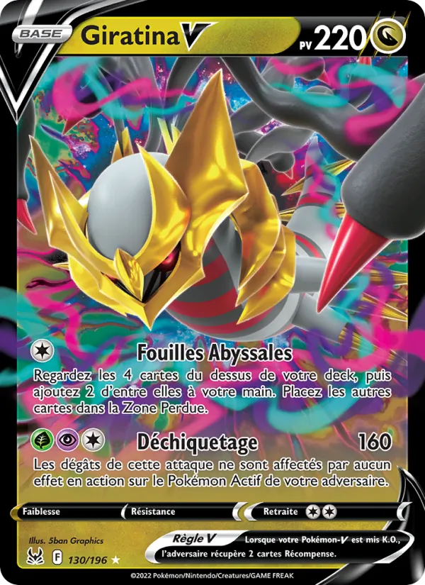 Carte Giratina V 130/196 – Origine Perdue