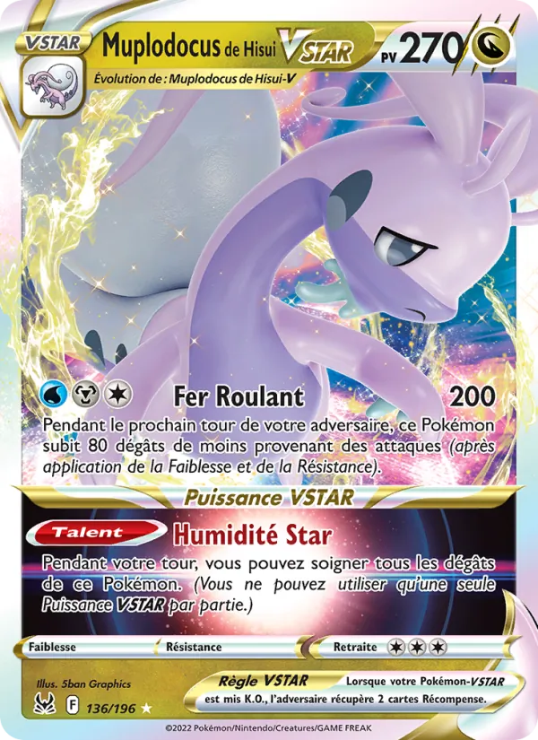 Carte Muplodocus de Hisui VSTAR 136/196 – Origine Perdue