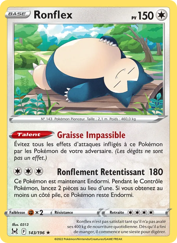 Carte Ronflex 143/196 – Origine Perdue