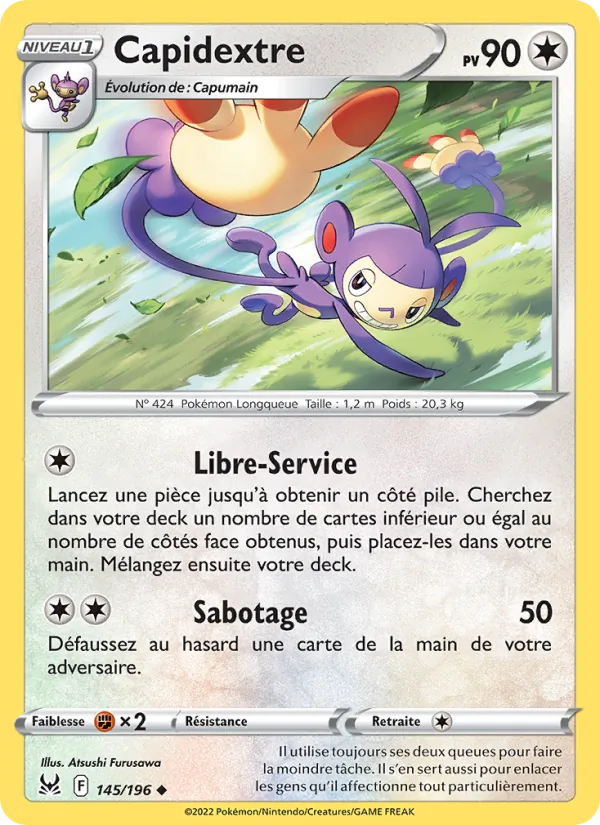 Carte Capidextre 145/196 – Origine Perdue