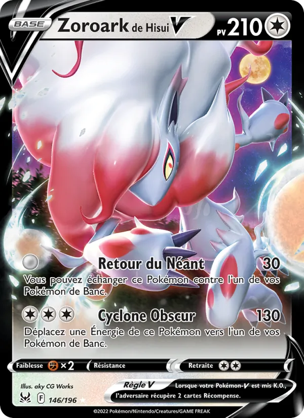 Carte Zoroark de Hisui V 146/196 – Origine Perdue