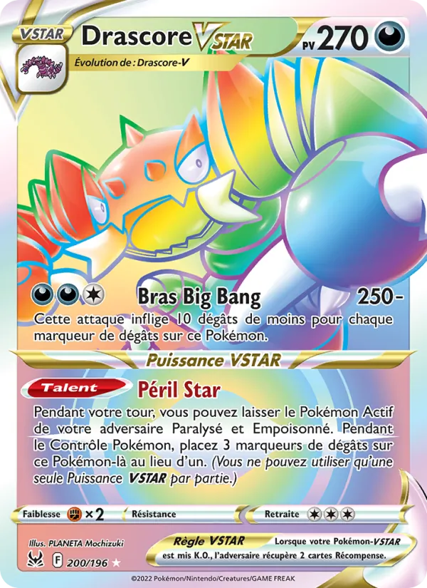 Carte Drascore VSTAR 200/196 – Origine Perdue