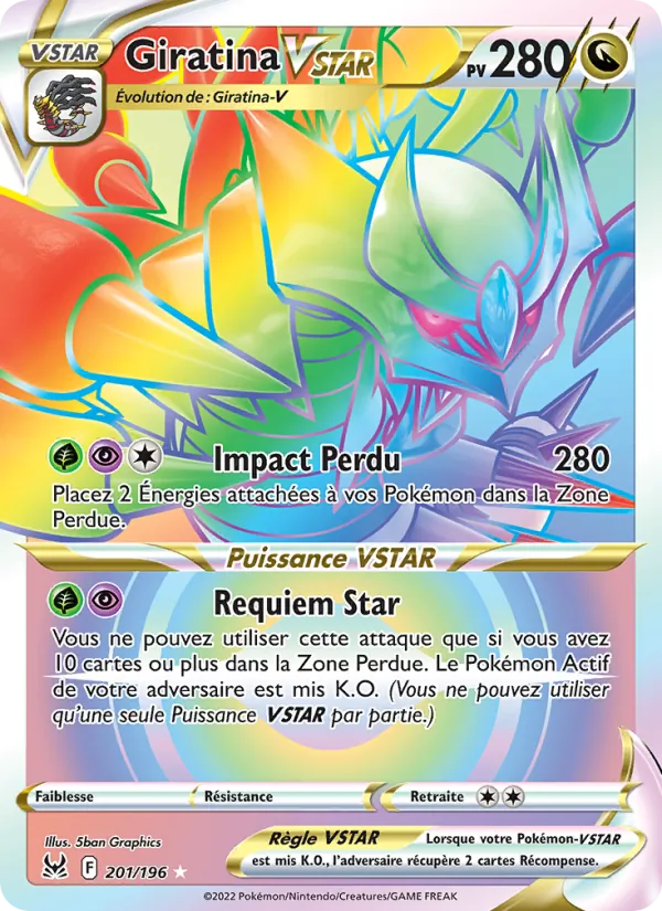Carte Giratina VSTAR 201/196 – Origine Perdue