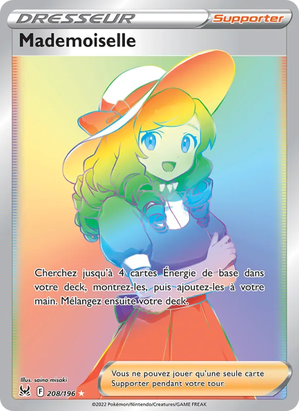 Carte Mademoiselle 208/196 – Origine Perdue