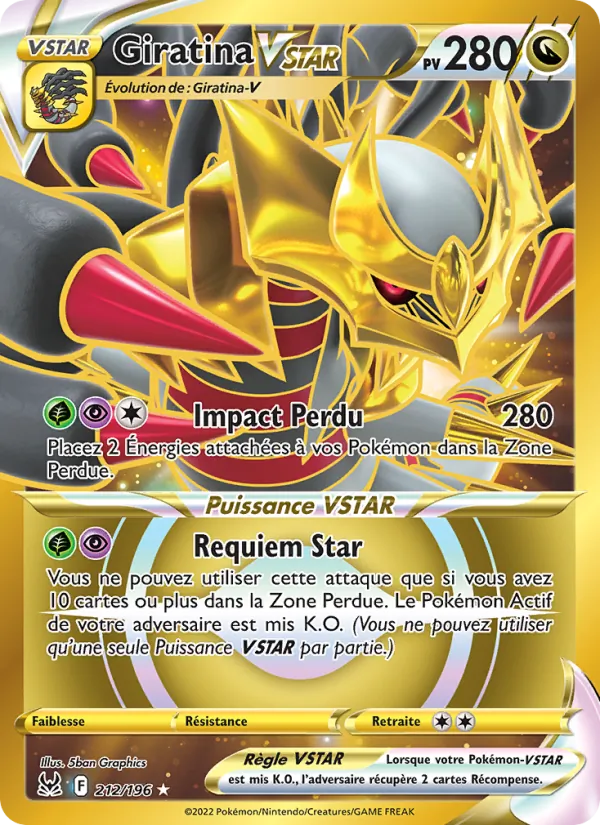 Carte Giratina VSTAR 212/196 – Origine Perdue
