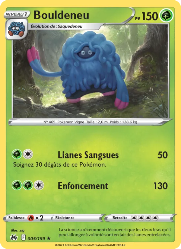 Carte Bouldeneu 005/159 – Zénith Suprême