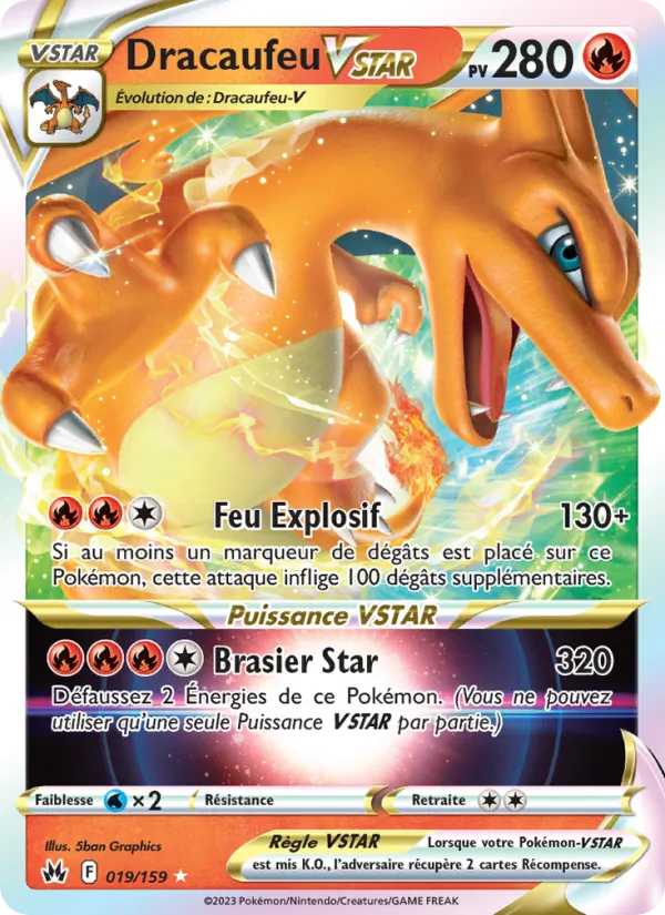 Carte Dracaufeu VSTAR 019/159 – Zénith Suprême