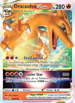 Carte Dracaufeu VSTAR 019/159 – Zénith Suprême