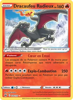 Carte Dracaufeu Radieux 020/159 – Zénith Suprême
