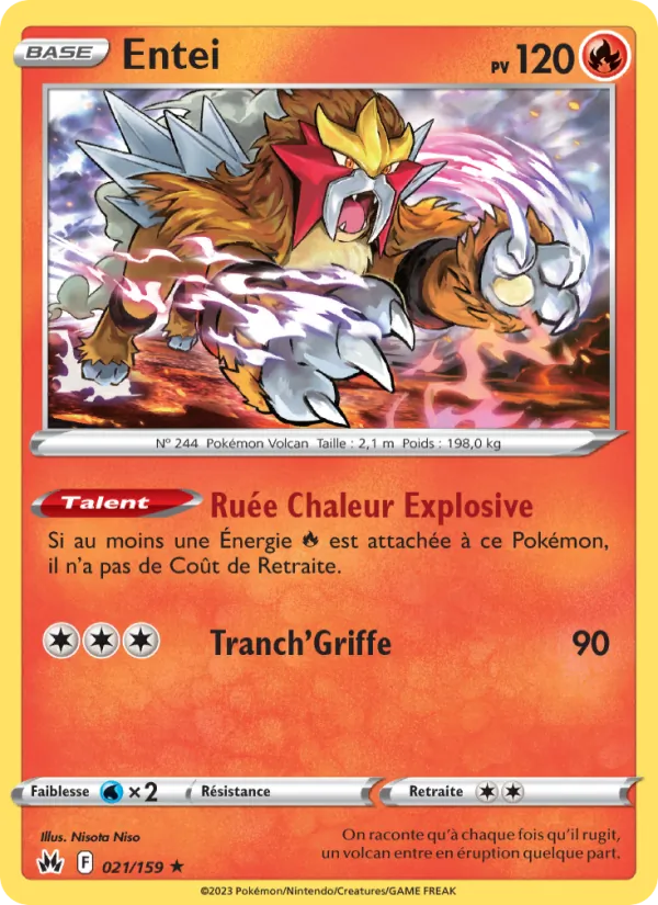 Carte Entei 021/159 – Zénith Suprême