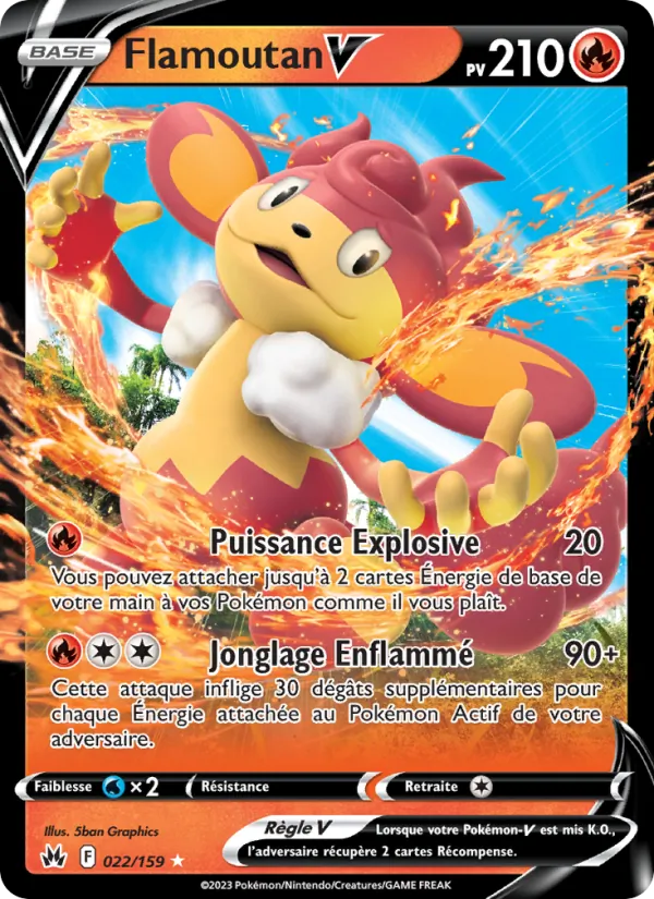 Carte Flamoutan V 022/159 – Zénith Suprême
