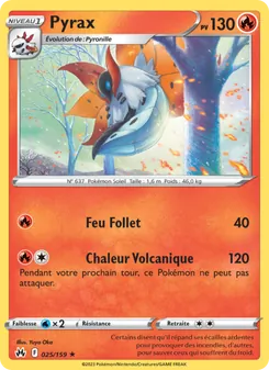 Carte Pyrax 025/159 – Zénith Suprême