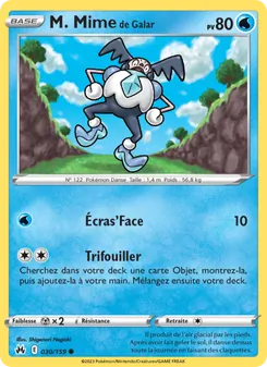 Carte M. Mime de Galar 030/159 – Zénith Suprême