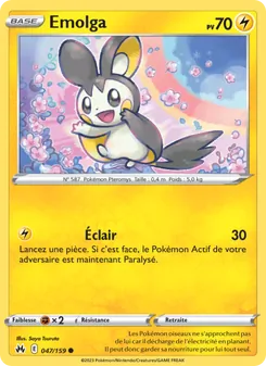 Carte Emolga 047/159 – Zénith Suprême