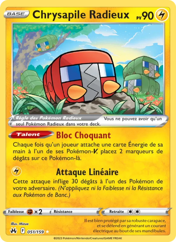 Carte Chrysapile Radieux 051/159 – Zénith Suprême