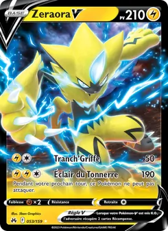 Carte Zeraora V 053/159 – Zénith Suprême