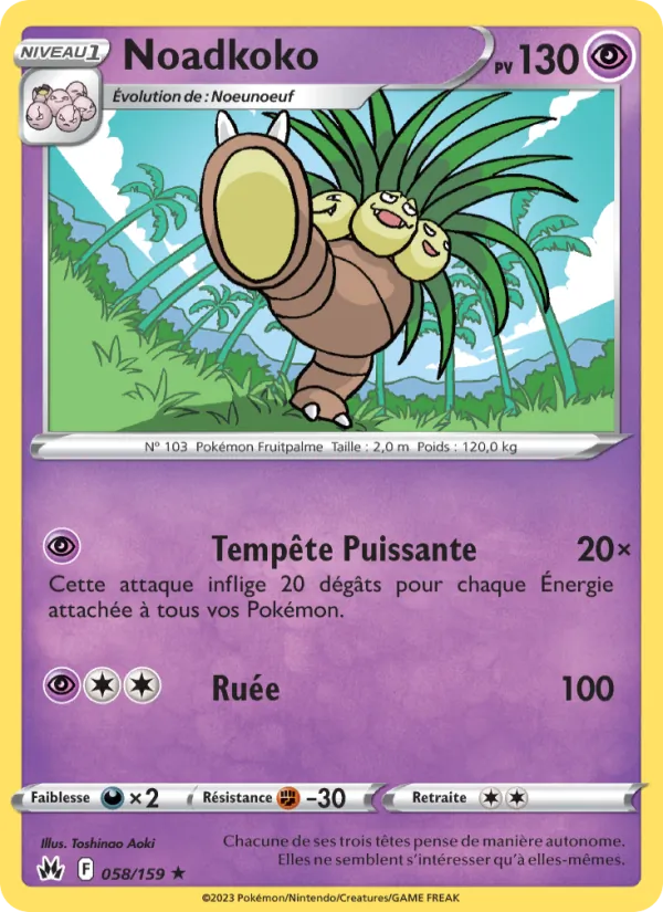 Carte Noadkoko 058/159 – Zénith Suprême