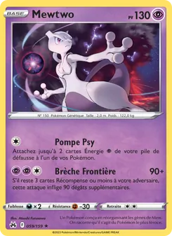 Carte Mewtwo 059/159 – Zénith Suprême