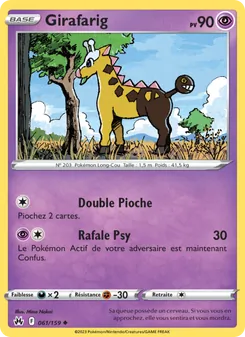 Carte Girafarig 061/159 – Zénith Suprême
