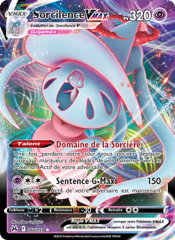 Carte Sorcilence VMAX 066/159 – Zénith Suprême