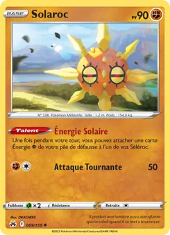 Carte Solaroc 069/159 – Zénith Suprême