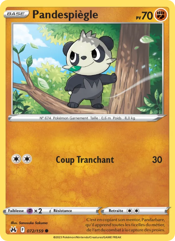 Carte Pandespiègle 072/159 – Zénith Suprême