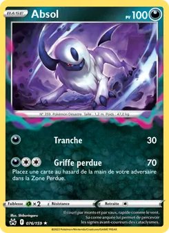 Carte Absol 076/159 – Zénith Suprême
