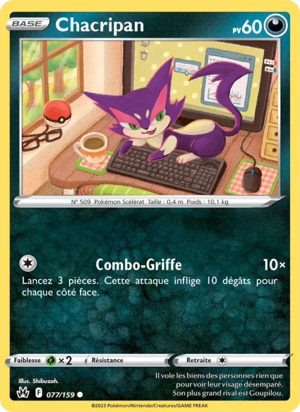 Carte Chacripan 077/159 – Zénith Suprême