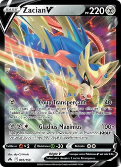 Carte Zacian V 095/159 – Zénith Suprême