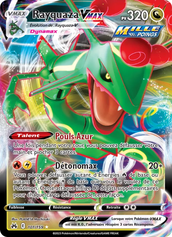 Carte Rayquaza VMAX 101/159 – Zénith Suprême