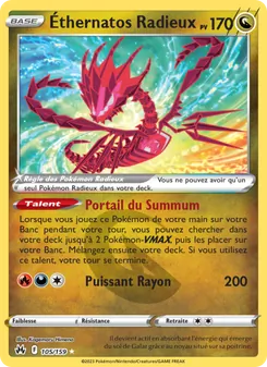 Carte Éthernatos Radieux 105/159 – Zénith Suprême