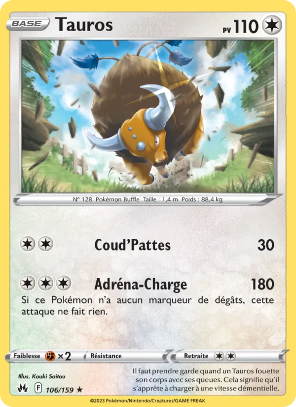 Carte Tauros 106/159 – Zénith Suprême