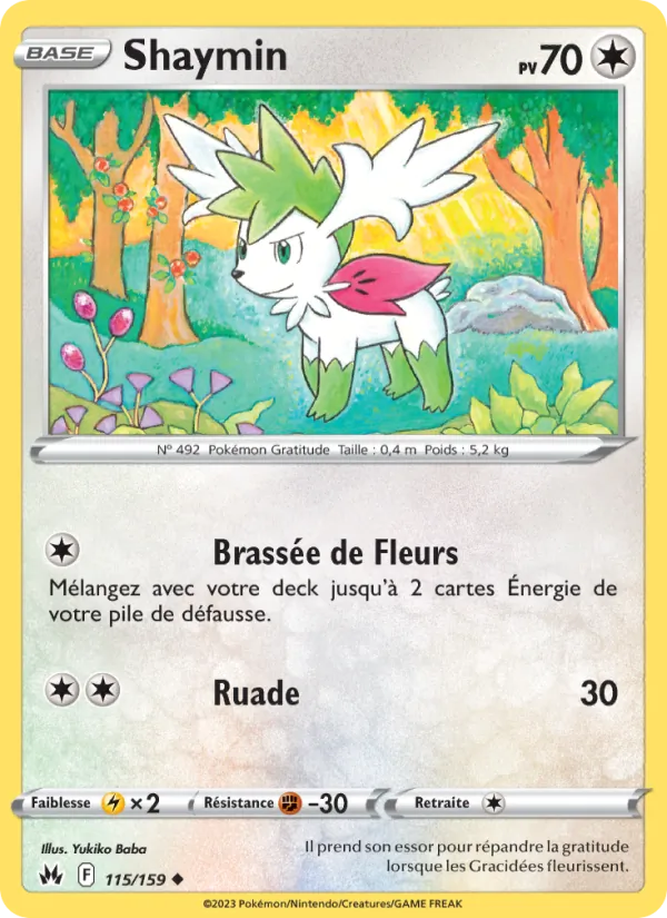 Carte Shaymin 115/159 – Zénith Suprême