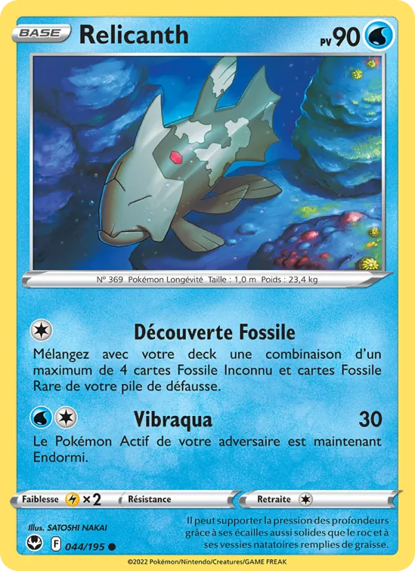 Carte Relicanth 044/195 – Tempête Argentée