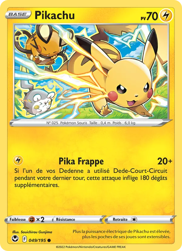 Carte Pikachu 049/195 – Tempête Argentée
