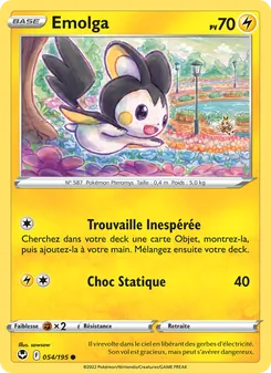 Carte Emolga 054/195 – Tempête Argentée
