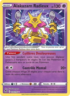 Carte Alakazam Radieux 059/195 – Tempête Argentée