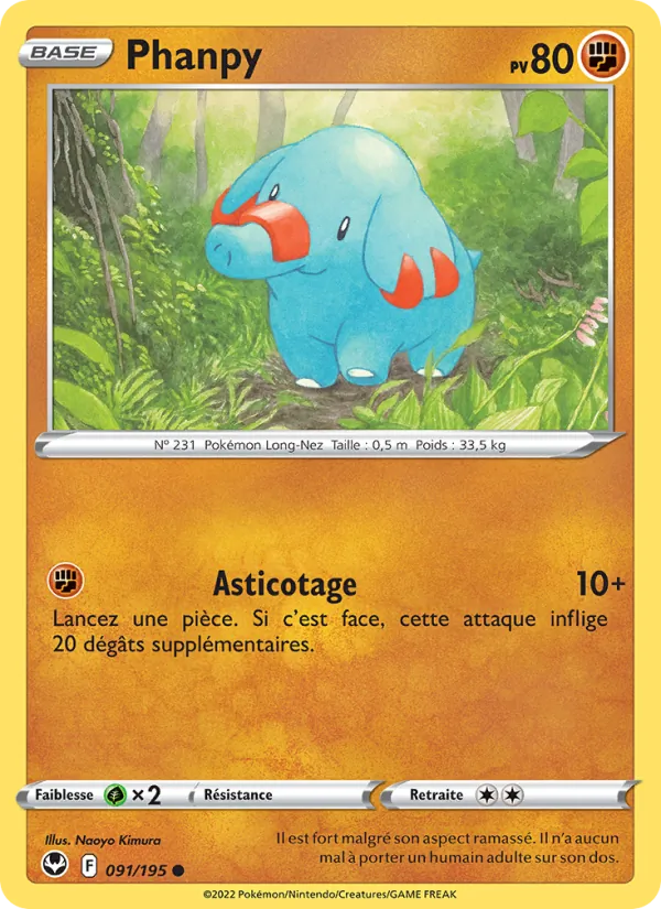 Carte Phanpy 091/195 – Tempête Argentée