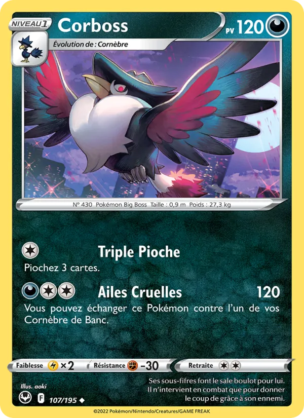 Carte Corboss 107/195 – Tempête Argentée