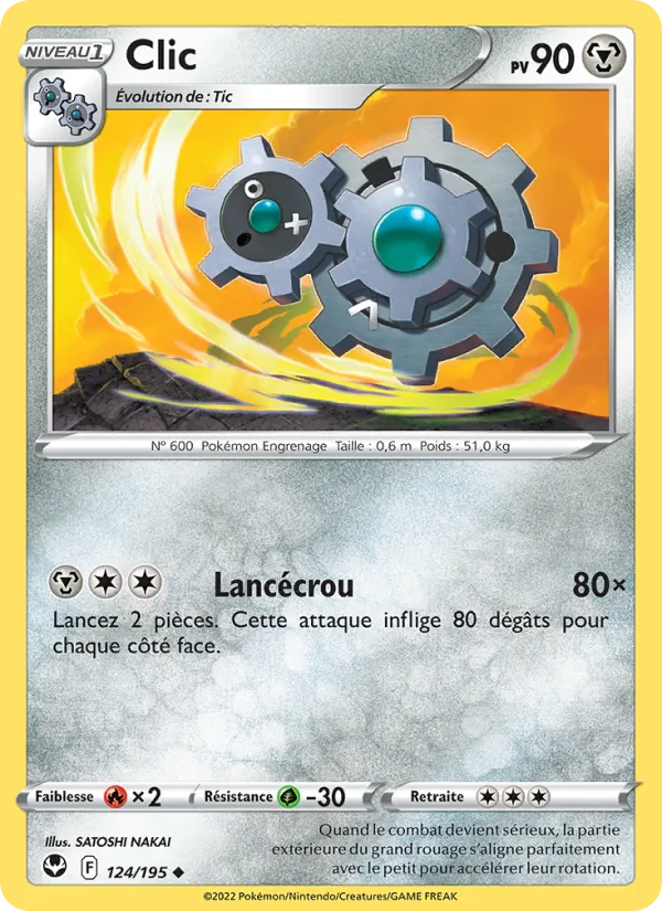 Carte Clic 124/195 – Tempête Argentée