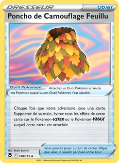 Carte Poncho de Camouflage Feuillu 160/195 – Tempête Argentée
