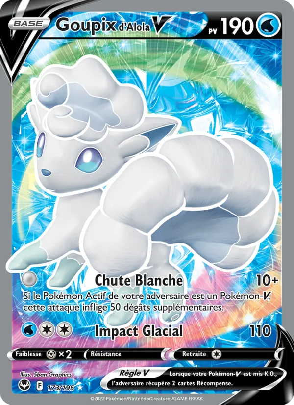 Carte Goupix d'Alola V 173/195 – Tempête Argentée