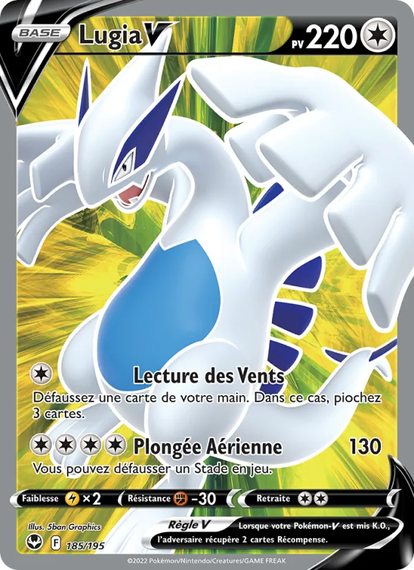 Carte Lugia V 185/195 – Tempête Argentée