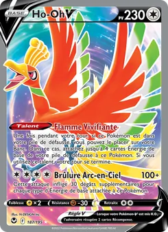 Carte Ho-Oh V 187/195 – Tempête Argentée