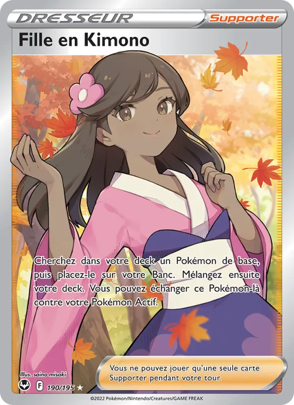 Carte Fille en Kimono 190/195 – Tempête Argentée