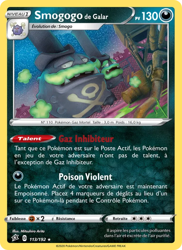 Carte Smogogo de Galar 113/192 – Clash des Rebelles