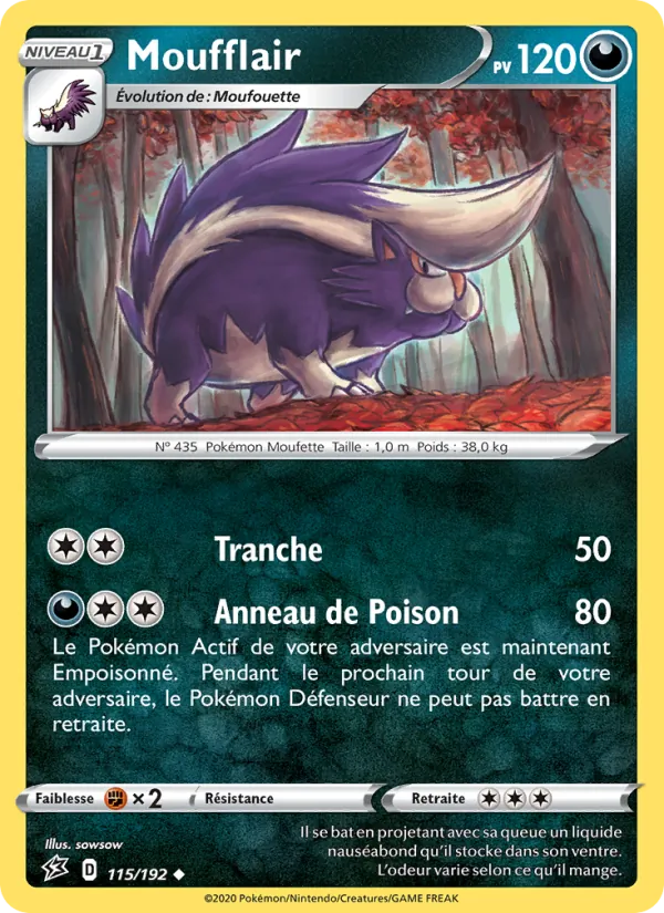 Carte Moufflair 115/192 – Clash des Rebelles