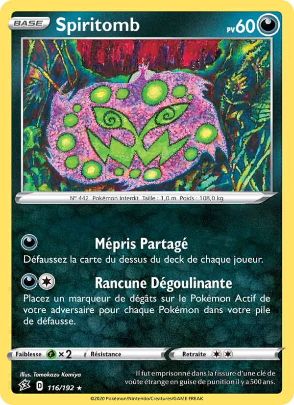 Carte Spiritomb 116/192 – Clash des Rebelles