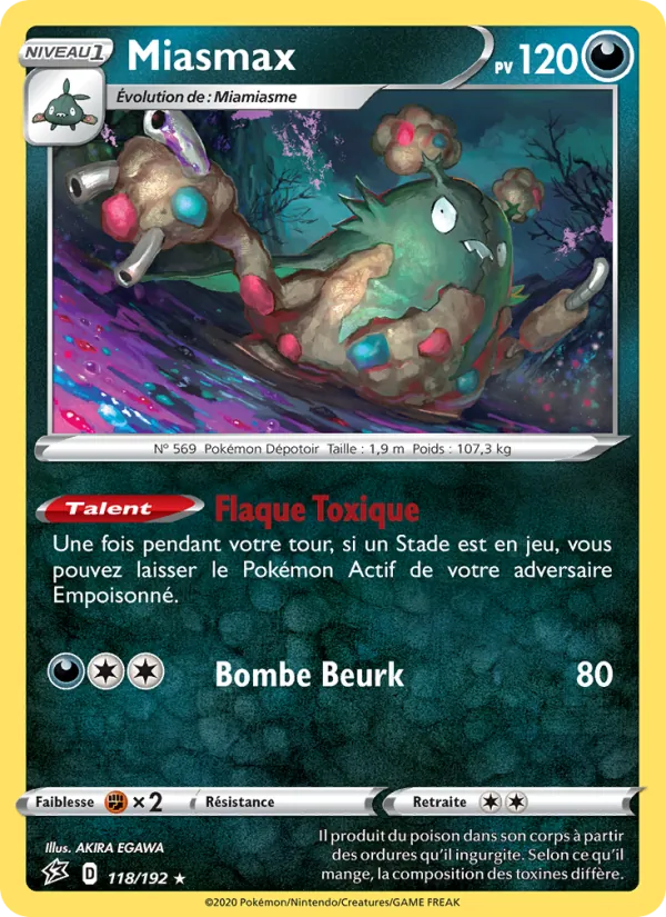 Carte Miasmax 118/192 – Clash des Rebelles